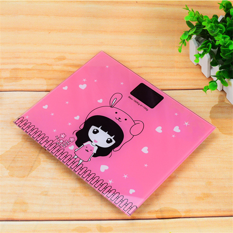 Vannas istabas ķermeņa svara svari cilvēka veselības ķermeņa svari mini digitālā stikla LCD displeja sensora svari svara zaudēšanai 180 kg/50 g