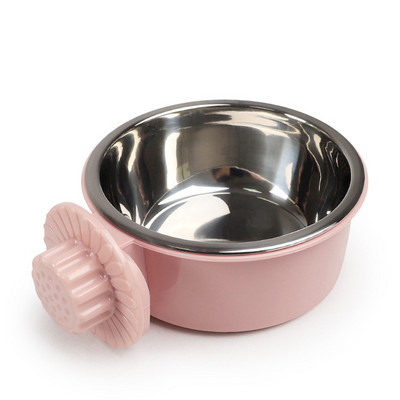 Zdjela za pse od nehrđajućeg čelika, kavez za hranjenje, viseća posuda za kućne ljubimce, dozator vode, posuda za hranu za pse, zdjele za mačke za potrepštine za štence