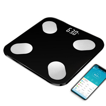 Интелигентна везна за телесна мазнина за домашна употреба LCD Цифров безжичен Bluetooth монитор за тегло Анализатор на здравето Фитнес Везна Инструменти за отслабване