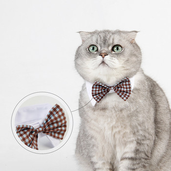 Παπιγιόν γάτα για κατοικίδια Αξεσουάρ γατάκι γραβάτα τζέντλεμαν Ρυθμιζόμενο κολιέ γιακά με αστέρι σκύλου Κουτάβι Χαριτωμένο γιακά Προμήθειες για στολές κατοικίδιων