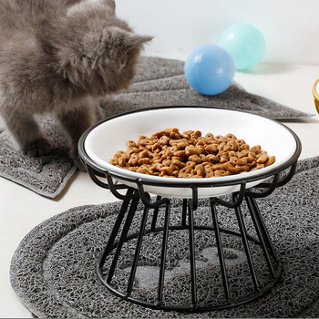 Κεραμικό μπολ για σκύλους κατοικίδιων ζώων Μπολ Nordic Cats Bowl Ψηλό κεραμικό μπολ με τροφή για γάτες Σνακ Πιάτο κονσέρβας Αντιαυχενικό Ανυψωμένο μπολ Μπολ για γάτες