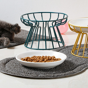 Κεραμικό μπολ για σκύλους κατοικίδιων ζώων Μπολ Nordic Cats Bowl Ψηλό κεραμικό μπολ με τροφή για γάτες Σνακ Πιάτο κονσέρβας Αντιαυχενικό Ανυψωμένο μπολ Μπολ για γάτες