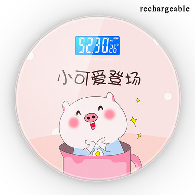 Vaga za težinu pokazuje vremensku temperaturu Kućna kupaonica Tijelo Digitalna vaga s elektroničkim pametnim LCD zaslonom Kupaonski pribor