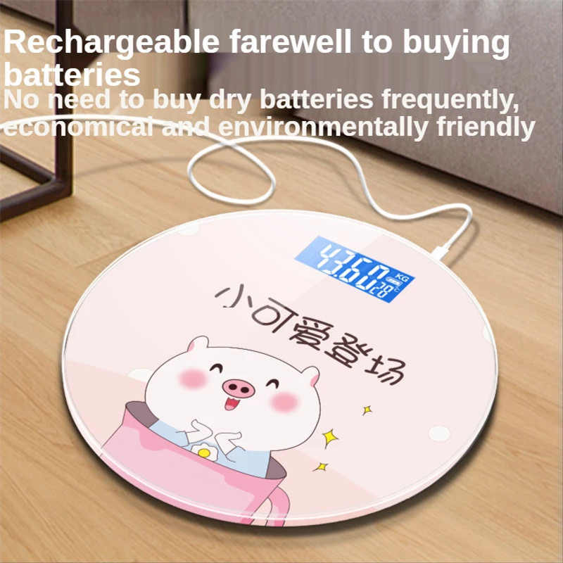 Vaga za težinu pokazuje vremensku temperaturu Kućna kupaonica Tijelo Digitalna vaga s elektroničkim pametnim LCD zaslonom Kupaonski pribor