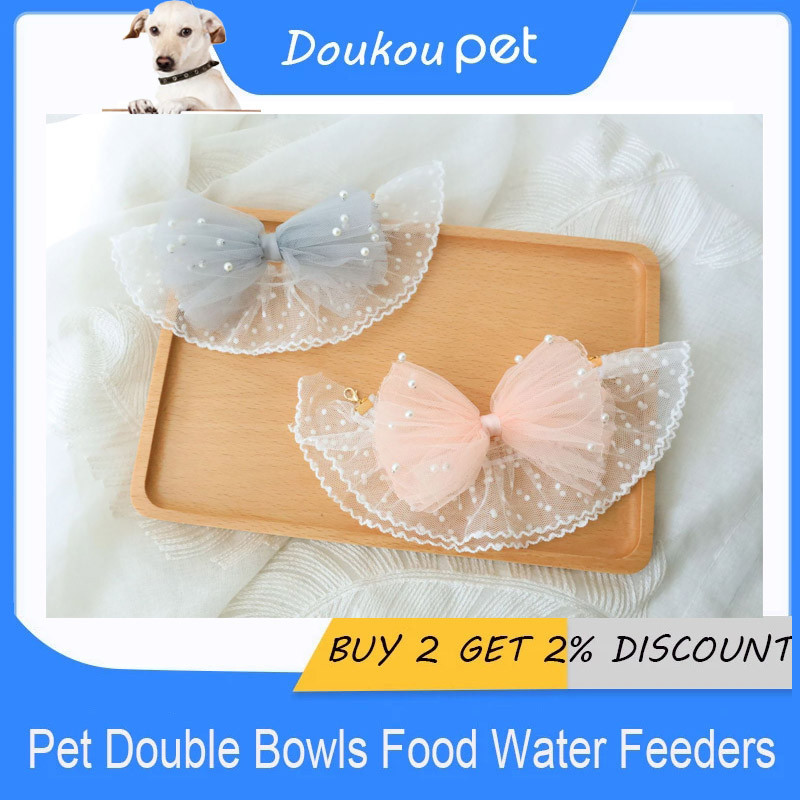 Suvise pitsiga õõnsa disainiga kassikaelakee pärlilillest võrgust kassipoja lipsu kaelarihm Reguleeritav SL suurus Lemmikloomade fototarvikud kutsikale