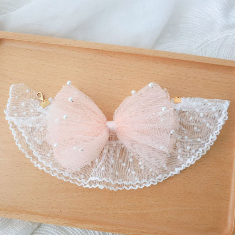 Suvise pitsiga õõnsa disainiga kassikaelakee pärlilillest võrgust kassipoja lipsu kaelarihm Reguleeritav SL suurus Lemmikloomade fototarvikud kutsikale