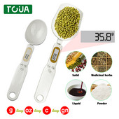 Didelis šaukštas elektroninės virtuvės svarstyklės 500 g 0,1 g skaitmeninis matavimo šaukštas virtuvės maisto miltų šaukštas pieno kavos svarstyklės
