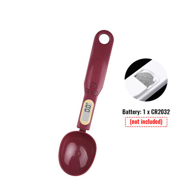 Didelis šaukštas elektroninės virtuvės svarstyklės 500 g 0,1 g skaitmeninis matavimo šaukštas virtuvės maisto miltų šaukštas pieno kavos svarstyklės