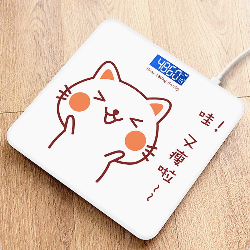 USB-laadimise elektrooniline kaal Elektrooniline põrandale seisev inimese kodu Vannitoa digitaalne keha täppiskaal kaalumiseks