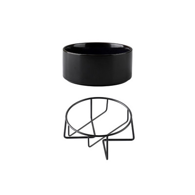 Divkārši kaķu barības trauki ar dzelzs statīvu Zvaigžņota mājdzīvnieku barošanas bļoda Mazs kucēns suns Ūdens ēd Piederumi Kaķi aizsargā mugurkaula kakla daļu