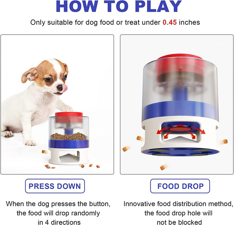 Creative Press Tip Dozator hrane za mačke i pse Automatska hranilica za pse Slagalice za pse Igračke za velike pse Slagalice za pametne pse