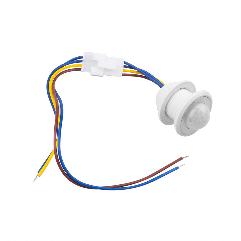 Senzor kućnog svjetla Vremenska odgoda Podesiva 110V-220V Osjetljivi LED PIR Infracrveni senzor pokreta Prekidač načina rada Detektor Prekidač svjetla