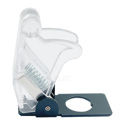 Automašīnu laivu kravas automašīnas apgaismots LED pārslēgšanas slēdzis ar drošības lidmašīnas paceļamu vāka aizsargu 12V20A caurspīdīgs