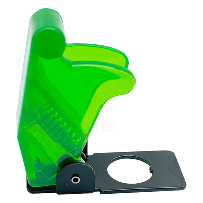 Automašīnu laivu kravas automašīnas apgaismots LED pārslēgšanas slēdzis ar drošības lidmašīnas paceļamu vāka aizsargu 12V20A caurspīdīgs