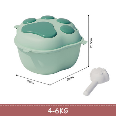 8–10 kg kassitoidu säilituskonteiner Niiskuskindel lemmikloomade kuivtoidu säilitusämber Plastikust hoiukarp lemmikloomade suupistete hoidmiseks 2022