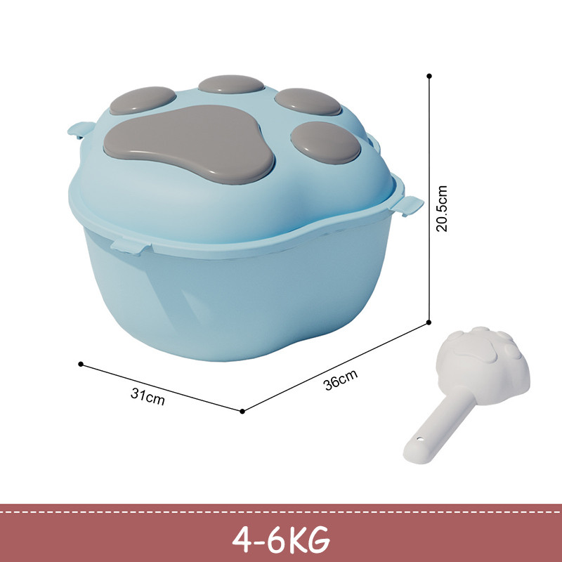 8–10 kg kassitoidu säilituskonteiner Niiskuskindel lemmikloomade kuivtoidu säilitusämber Plastikust hoiukarp lemmikloomade suupistete hoidmiseks 2022