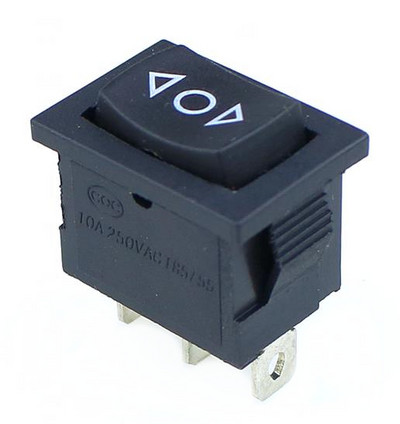 1PCS KCD1 Mini Black 3 Pin / 6 Pin On/Off/On Rocker Switch AC 6A/250V10A/125V
