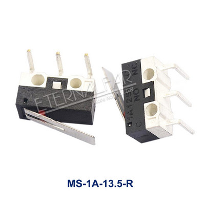 Mikro granični prekidač Trenutni prekidač s gumbom 1A 125V AC Prekidač miša 3 pina Duga ručka Valjkasta poluga SPDT 12* 6 *6 mm