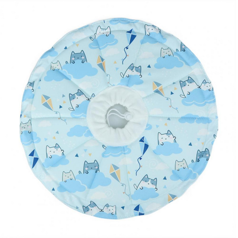 Gyvūnų atkūrimo antkaklis Super Minkštas be kvapo Puikus animacinis kačių spausdinimas naminių gyvūnėlių kūgio antkaklis Apsauginis antkaklis katei Apsauginis kūgis