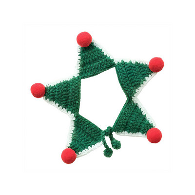 Jauns Mājdzīvnieki Šalle Jaunais gads Pet Cat Kaklarota Dekors Kaķis Suns Ziemassvētku Apkakle Kaķi Aksesuāri Jaunais gads Trikotāžas Jauki Skaista Apkakle