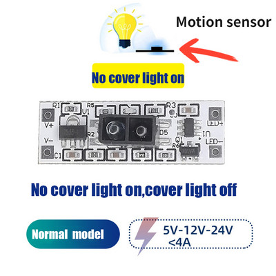 5V 12V 24V 4A Senzorski prekidač s mogućnošću prigušivanja Ručni valoviti prigušivač PIR prekidač za LED trake LED, prekidač na dodir za LED svjetla kuhinjskog ormarića