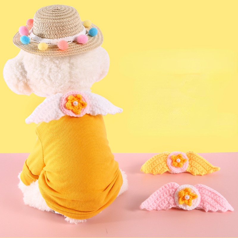 Potrepštine za kućne ljubimce Ogrlica za mačke Pletena krila Vunena zvijezda Podesivi zec Mačka Pas Ogrlica Rođendanska uspomena na kućnog ljubimca Božićni pribor