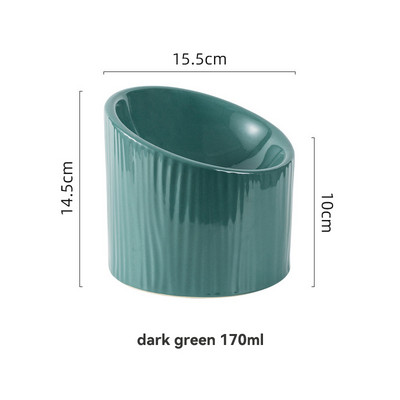 Kaķu keramika Slīpā bļoda Mājas dzīvnieku barība suņu barība Ūdens padeve Augsta pēda Aizsargā dzemdes kakla mugurkaulu Kaķi Ēšana Dzeršanas piederumi Suņi Bļodas