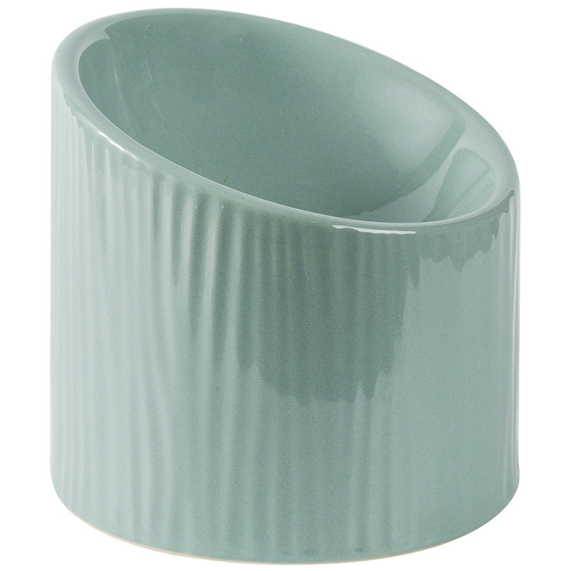 Kaķu keramika Slīpā bļoda Mājas dzīvnieku barība suņu barība Ūdens padeve Augsta pēda Aizsargā dzemdes kakla mugurkaulu Kaķi Ēšana Dzeršanas piederumi Suņi Bļodas