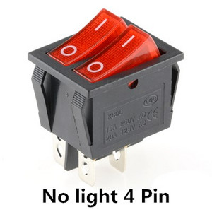 1 TK KCD8 6PIN 16A 250V 20A 125V topeltvalgusti klahvlüliti veekindel SISSE-VÄLJA KCD6 paadi toitelüliti