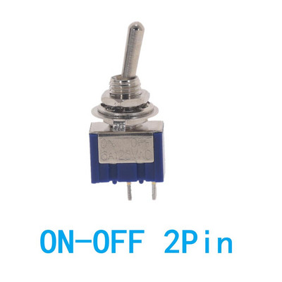 10PC/5PC Miniatuurne lüliti, ühepooluseline kahe viskega SPDT DPDT SISSE-VÄLJA-SEES SISSE-SEES 120VAC 6A 1/4-tolline paigaldus MTS-102 103 202