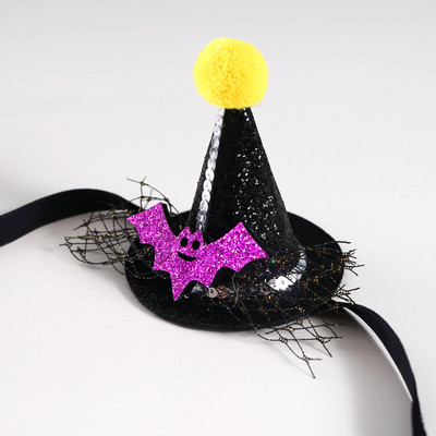 Lemmikloom Halloween Pumpkin Müts Kass Koer Koer Jänes Pidu Kummitus Aksessuaarid Kolmemõõtmeline müts Koerte Aksessuaarid Lemmiklooma kassipoeg