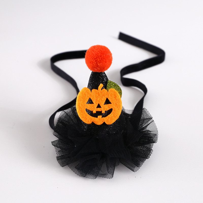 Lemmikloom Halloween Pumpkin Müts Kass Koer Koer Jänes Pidu Kummitus Aksessuaarid Kolmemõõtmeline müts Koerte Aksessuaarid Lemmiklooma kassipoeg