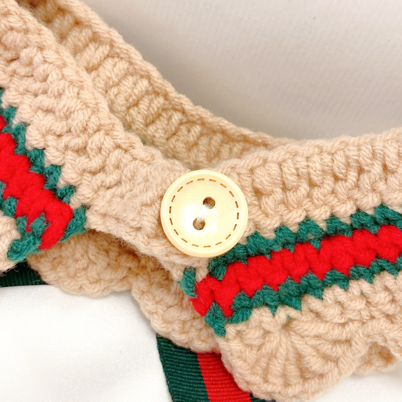 Originalni ljubimac pletena mačka heklana bandana pas mačka ogrlica šal ovratnik slatki nakit dodaci za mačke kućni ljubimci dodaci za mačke ljubimci