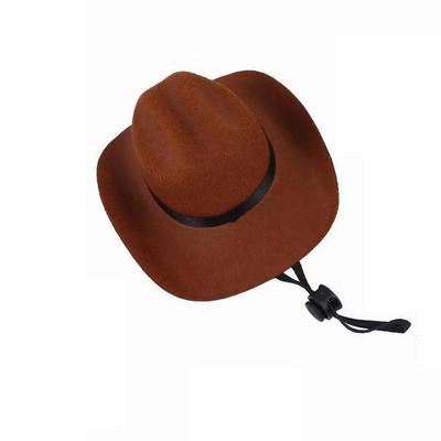 Šešir za kućne ljubimce Pas Mačka Zapadni kaubojski šešir Netkani univerzalni slatki retro rekvizit za fotografije Dodaci za pse Ukras za lutke Podesiva čvrstoća