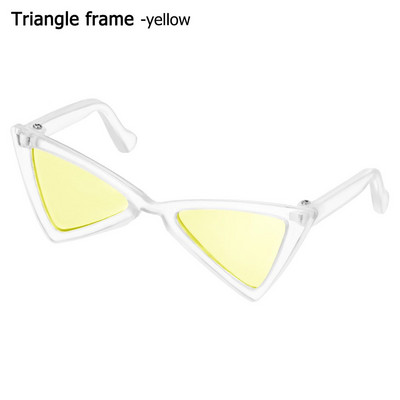 Slatka mačka Pas Naočale Trokutasti okviri Ogledalo Četvrtaste sunčane naočale Višebojne Opcionalno hladi Rekviziti za fotografije Dodaci za kućne ljubimce
