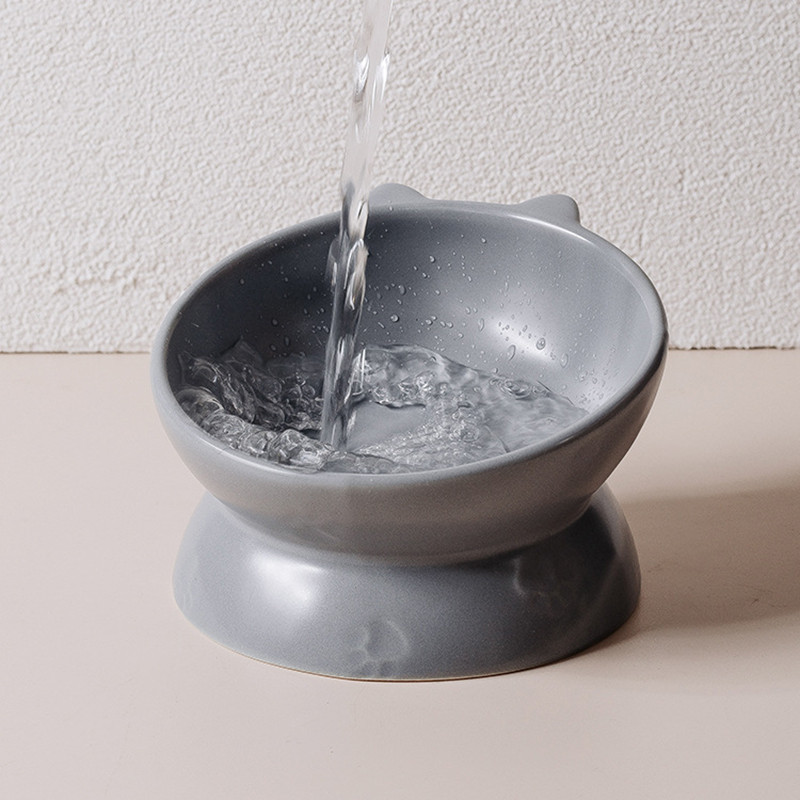 Kassi keraamiline toidukauss Põhjamaade väikestele koertele matt veesöötjad kõrgendatud lemmiklooma joomise söögitarvikud kutsikate kassipoegade toitmisnõud