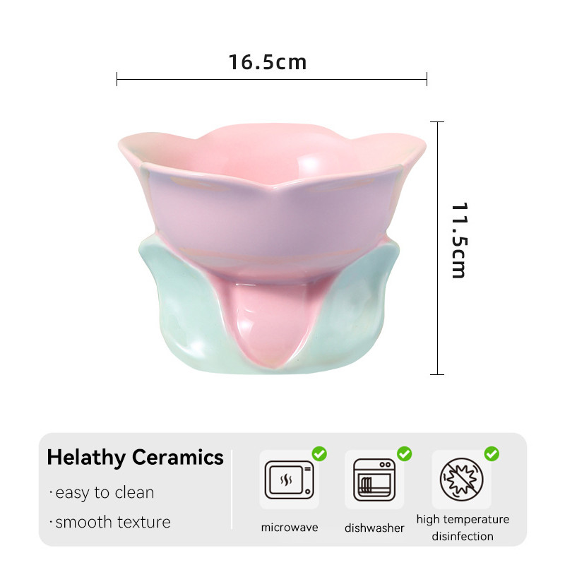 Kassilillekauss Tõstetud keraamiline Lemmikloom Joomine Söötjad Väikesed koerad Kõrgendatud Libisemisvastased toitmistarbed Kassid Kutsikatooted