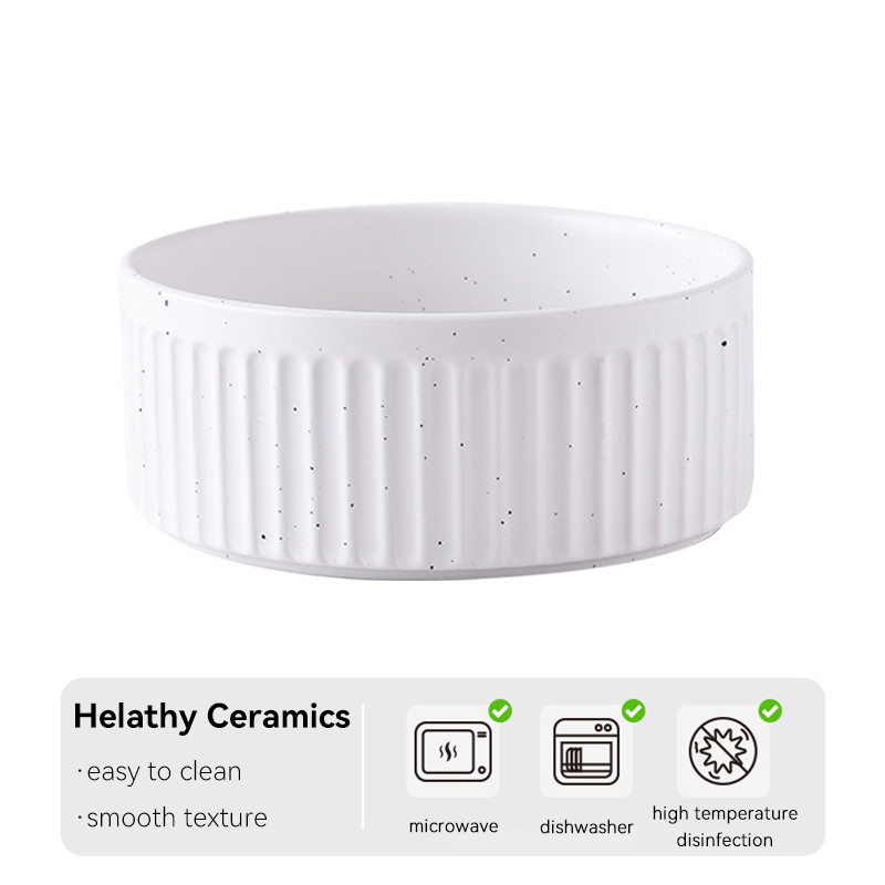 850 ml Keramikas bļoda suņiem Divkārša trīskārša kaķu barības ūdens bļoda ar koka paletēm Ziemeļvalstu mājdzīvnieku dzeršana ēdināšana barošanas padevēji