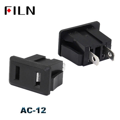 IEC320 C14 električna AC utičnica 3 pinska crvena LED 250 V preklopna sklopka 10 A osigurač ženski muški utični utični konektor 2 pinska utičnica