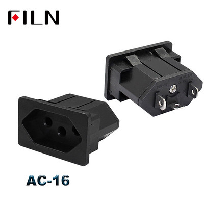 IEC320 C14 električna AC utičnica 3 pinska crvena LED 250 V preklopna sklopka 10 A osigurač ženski muški utični utični konektor 2 pinska utičnica