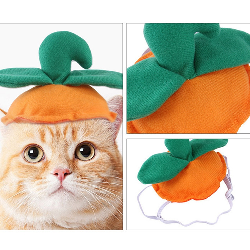 Halloween šeširi za pse Halloween šešir za kućne ljubimce Potrepštine za odijevanje za zabavu Cilindrični šešir Bundeva Šešir Nakit za pse Mačke Noć vještica Bundeva