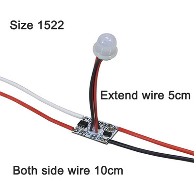 PIR liikumisanduri lüliti 5 V 12 V 24 V PIR liikumisandur DC liikumisanduriga aktiveeritud taimer LED-riba automaatne lüliti SISSE VÄLJAS