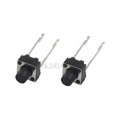 20 tk puutelüliti Momentary Tact 6x6x4,3/5/6/7/8/9/10mm 6*6*4,3mm 5mm 6mm 7mm 8mm 9mm 10mm keskmine tihvt 2 tihvti