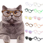 Sunčane naočale za pse Proizvodi za mačke Lijepe vintage naočale s okruglim odrazom za oči za male pse, mačke, fotografije kućnih ljubimaca, rekviziti, dodaci