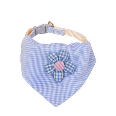 Pamučni trokutasti ručnik za mačke Karirani ručnik za kućne ljubimce mačke pas ogrlica s cvijećem mače štene ogrlica pribor za kućne ljubimce