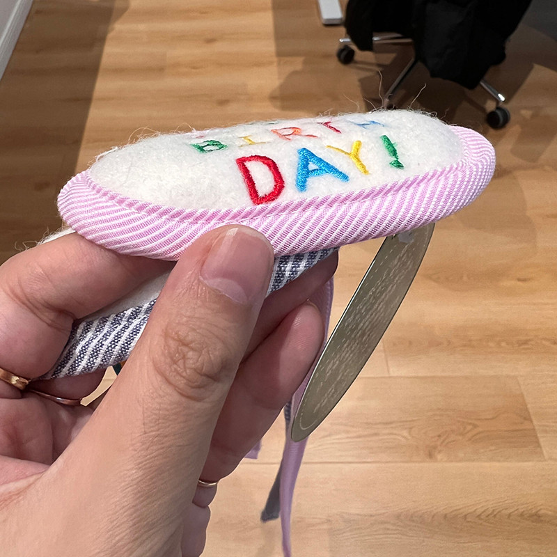 Pas Mačka Bids Rođendanska Bib Šal za kućne ljubimce Štenci Mačji šal Vez Trokutasto vezivo Mali pas Bandana Slatka kawaii mačka Dodaci