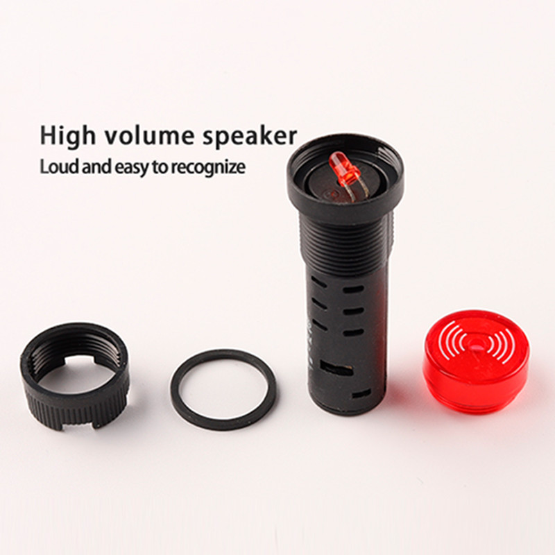 Badu.bg AD16-16SM 16mm зумер 12V 24V 110V 220V 380V Светкавица Сигнална ...