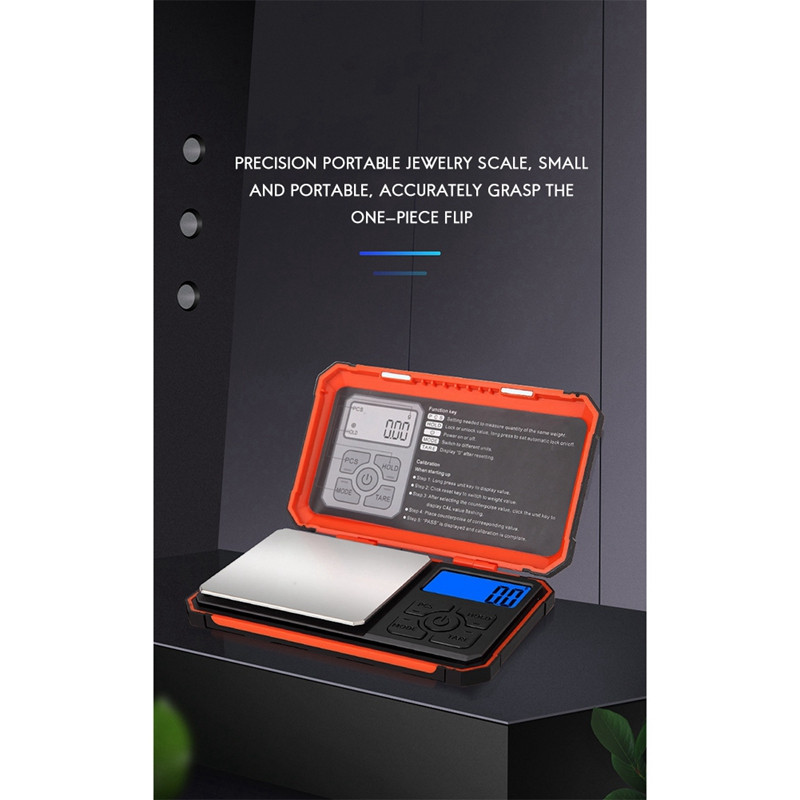 500G/0.01G augstas precizitātes elektroniskie svari LCD displeja fona apgaismojuma rotaslietas lūpu krāsas izgatavošanas svēršanas kabatas svari