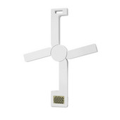 Kompakti salokāmi digitālie virtuves svari, ļoti precīzi salokāmi pārnēsājami pārtikas svari ar viegli nolasāmu LCD displeju, balts