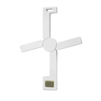Kompakti salokāmi digitālie virtuves svari, ļoti precīzi salokāmi pārnēsājami pārtikas svari ar viegli nolasāmu LCD displeju, balts